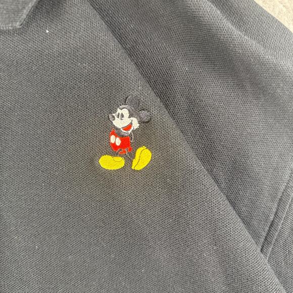 Vintage Navy Blur Disney Mickey Mouse Button-Up Collared Shirt Size 2XL - Picture 2 of 7